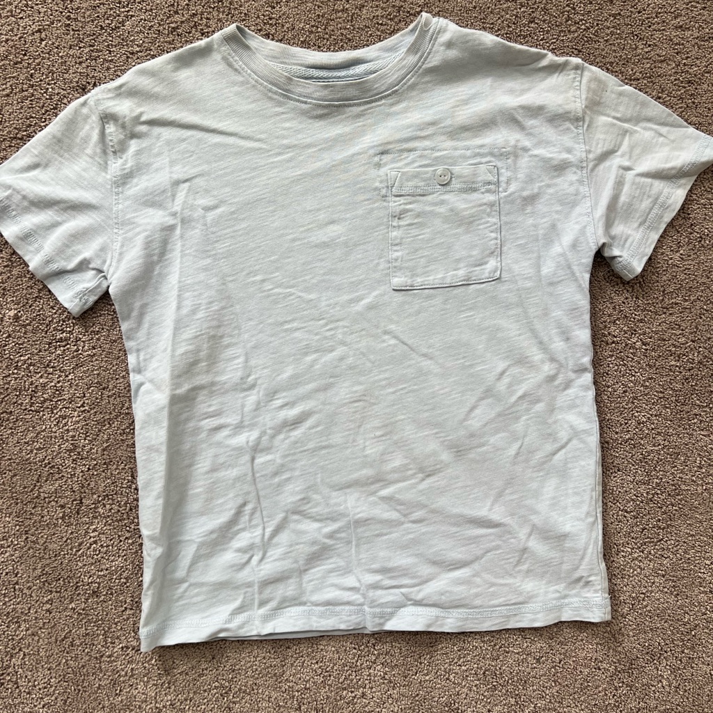Old Navy Boy’s Slub Knit Powder Blue Tee Shirt